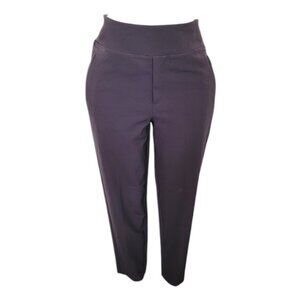 Athleta Women's Purple Elastic Waist High-Rise Pleat Casual Pants Size 10